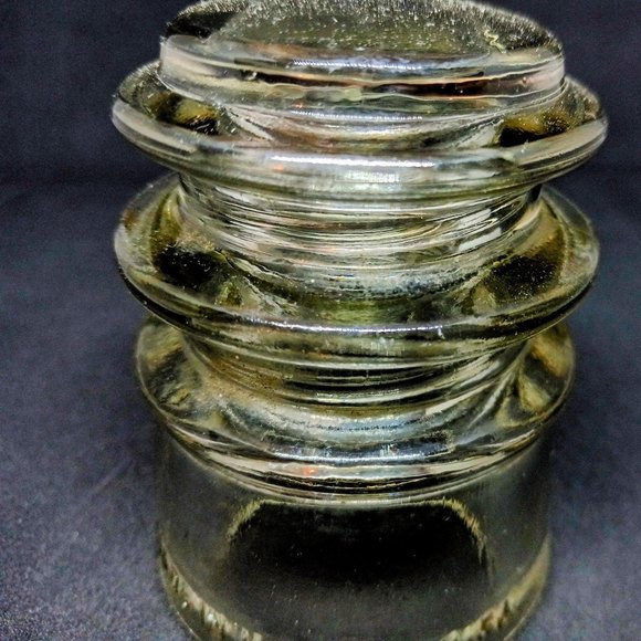 Armstrong No 3 Glass Insulator - Clear Glass - Small - Vintage - Picture 6 of 6